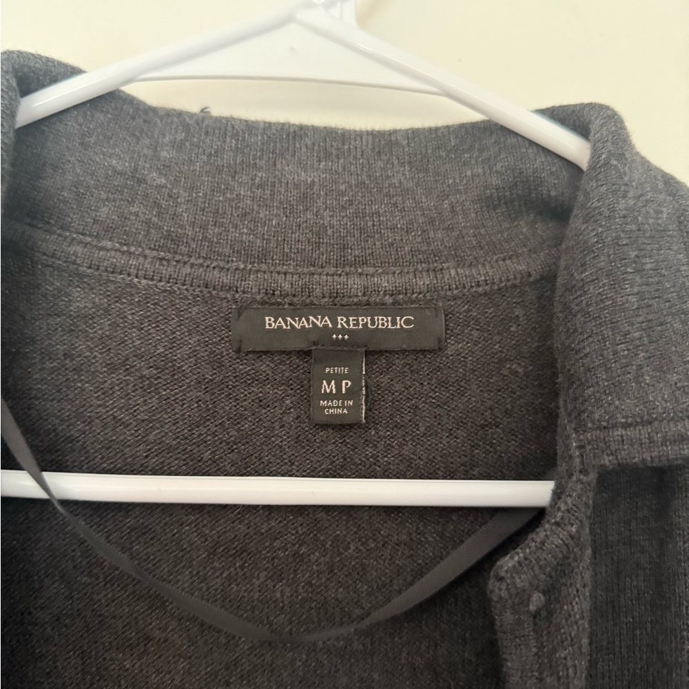Banana Republic Long Cardigan size MP charcoal grey - Picture 3 of 5